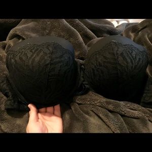 Torrid underwire black lace bra size 42DD